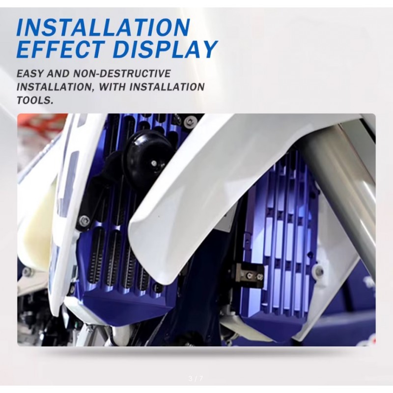 Купить  Защита радиатора KTM XC XCF XCW XCFW 125 150 250 300 400 450 500 XC125 2017-2023 (комп) (A-E купить с доставкой по Москве и России, цена, технические характеристики, комплектация фото  - motoserp.ru