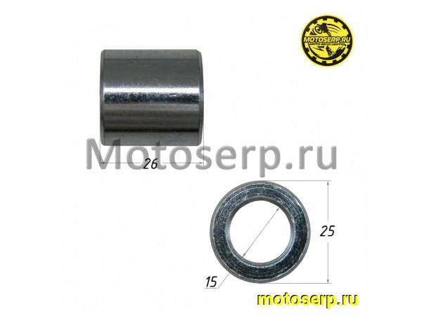 Купить  Втулка оси колеса (d-15, D-25, L-26) TD, TT  (шт) (SM 902001-0067 купить с доставкой по Москве и России, цена, технические характеристики, комплектация фото  - motoserp.ru