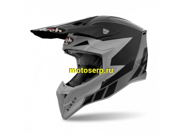 Купить  Шлем Кросс AIROH WRAAAP RELOADED ANTHRACITE MATT (L) (шт) (AIROH купить с доставкой по Москве и России, цена, технические характеристики, комплектация фото  - motoserp.ru