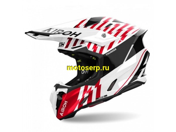 Купить  Шлем Кросс AIROH TWIST 3.0 THUNDER RED GLOSS (XXL) (шт) (AIROH TW3T купить с доставкой по Москве и России, цена, технические характеристики, комплектация фото  - motoserp.ru