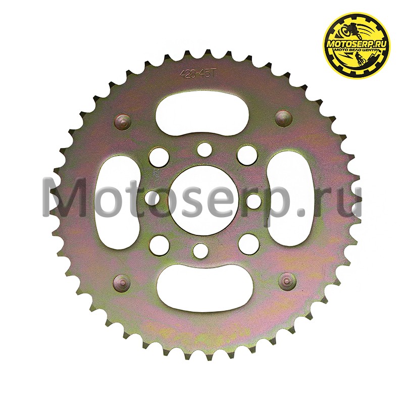 Купить  Звезда ведомая голая (венец) (428-45) (428-45T D-41mm, 4x43mm) AU150 (шт) (SM 687-7737 купить с доставкой по Москве и России, цена, технические характеристики, комплектация фото  - motoserp.ru