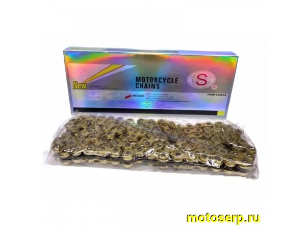 Купить  Цепь приводная (520х120) SEE (усиленная) gold (шт) (К-дар 2105207 купить с доставкой по Москве и России, цена, технические характеристики, комплектация фото  - motoserp.ru