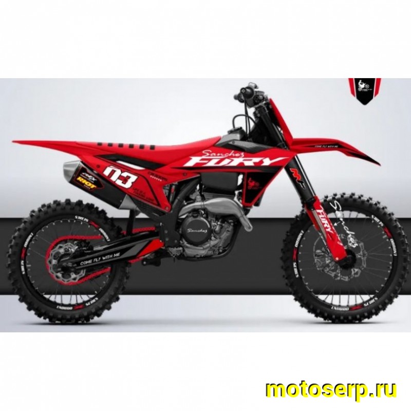 Купить  Мотоцикл Кросс/Эндуро Sanchez Fury CB300RL (спортинв) ZS175FMM-5A, 4 клап,  MNT-Tech 41, сжат/отб, 21/18", USB, стоп. (шт) (ФОТО купить с доставкой по Москве и России, цена, технические характеристики, комплектация фото  - motoserp.ru