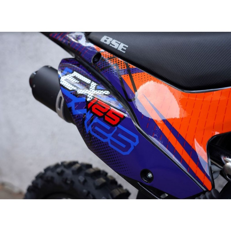 Купить  Питбайк BSE EX125 14/12 Blue Orange Ant (шт) купить с доставкой по Москве и России, цена, технические характеристики, комплектация фото  - motoserp.ru