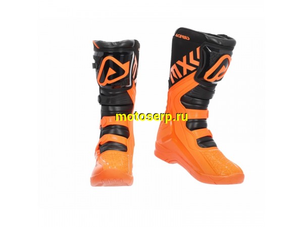 Купить  Мотоботы кросс. ACERBIS X-TEAM Оранжевый/черный, р-р 46" (NQ) (пар) (RM 105500-8 купить с доставкой по Москве и России, цена, технические характеристики, комплектация фото  - motoserp.ru