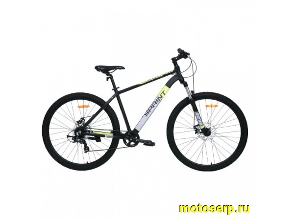 Купить  29" TECH TEAM SPRINT черный (21&rdquo;) (ТЕЧ ТИМ СПРИНТ) 29&rdquo;; горный; 7ск; рама-алюминий; тормоз-Disk (шт) (ART (M купить с доставкой по Москве и России, цена, технические характеристики, комплектация фото  - motoserp.ru