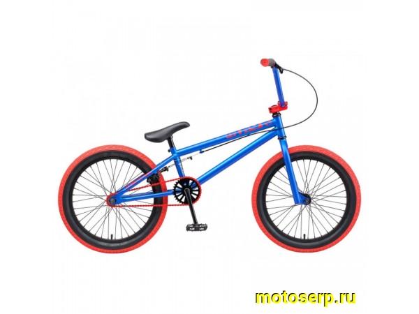 Купить  20" BMX TECH TEAM MACK синий (20") (Тач Тим Мак) 20"; 1ск; рама-сталь; тормоз-V-Brake (шт) (ART (M купить с доставкой по Москве и России, цена, технические характеристики, комплектация фото  - motoserp.ru