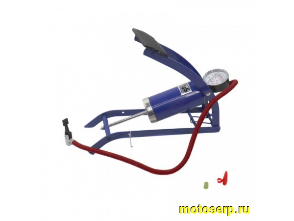 Купить  Насос стационарный (ножной), класический EFP-04 под авто вентиль, с манометром Вело (шт) (Мир 05871 купить с доставкой по Москве и России, цена, технические характеристики, комплектация фото  - motoserp.ru