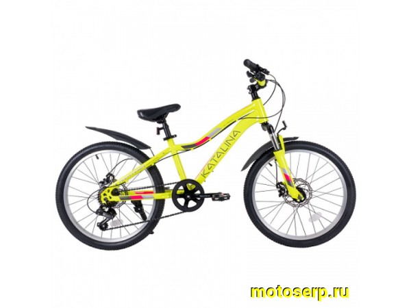 Купить  22" TECH TEAM KATALINA желтый (11") (ТЕЧ ТИМ КАТАЛИНА) 22"; 7ск; рама-сталь; тормоз-Disk (шт) (ART (M купить с доставкой по Москве и России, цена, технические характеристики, комплектация фото  - motoserp.ru