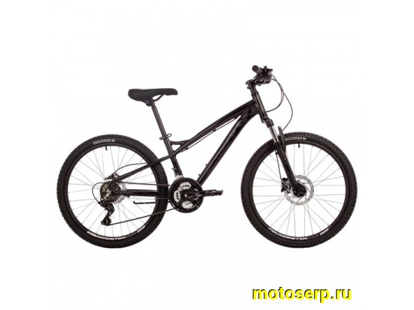 Купить  24" NOVATRACK TORNADO HD черный (13") (НОВАТРЕК ТОРНАДО) 24"; 21ск; рама-алюминий; тормоз-Disk-гидр. (шт) (ART (M купить с доставкой по Москве и России, цена, технические характеристики, комплектация фото  - motoserp.ru