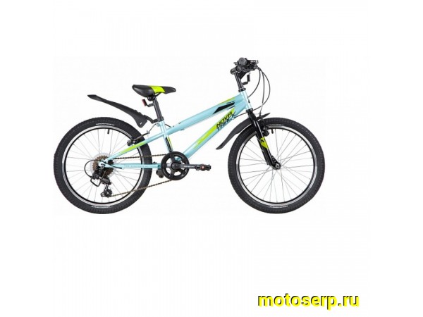 Купить  20" скоростной NOVATRACK RACER голубой (НОВАТРЕК РЕЙСЕР) 20"; 6ск; рама-магний; тормоз-V-Brake (шт) (ART (M купить с доставкой по Москве и России, цена, технические характеристики, комплектация фото  - motoserp.ru