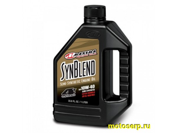 Купить  Масло MAXIMA 10W40 Syn Blend для мотоц и мопедов с мех к.п. 4 так.п/синт.1л  (шт)  (Maxima 34901B купить с доставкой по Москве и России, цена, технические характеристики, комплектация фото  - motoserp.ru