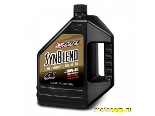 Купить  Масло MAXIMA 10W40 Syn Blend для мотоц и мопедов с мех к.п. 4 так.п/синт.4л (шт) (Maxima 349128B купить с доставкой по Москве и России, цена, технические характеристики, комплектация фото  - motoserp.ru