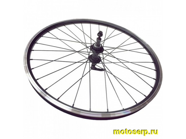 Купить  Колесо 24" двойное заднее под трещотку,V-brake ПРОМ. ПОДШИПНИК Вело (шт) (Золотник 3062402-3 купить с доставкой по Москве и России, цена, технические характеристики, комплектация фото  - motoserp.ru