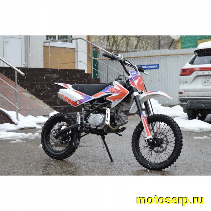 Купить  Питбайк XGZ P110 110сс 17/14" полуавтом, эл/кикстарт (спортинв)  (шт)  купить с доставкой по Москве и России, цена, технические характеристики, комплектация фото  - motoserp.ru