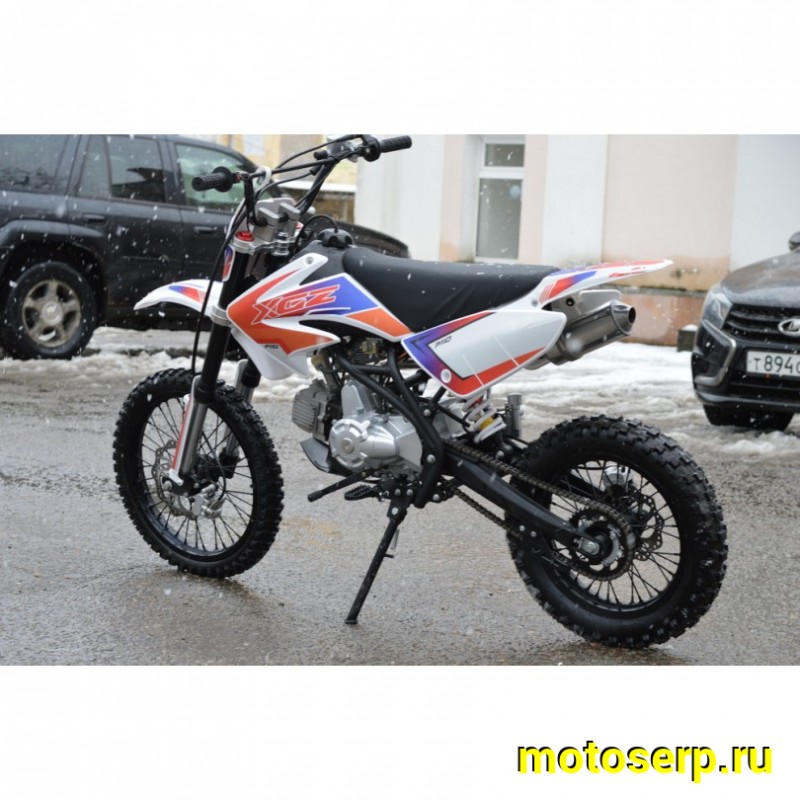 Купить  Питбайк XGZ P110 110сс 17/14" полуавтом, эл/кикстарт (спортинв)  (шт)  купить с доставкой по Москве и России, цена, технические характеристики, комплектация фото  - motoserp.ru