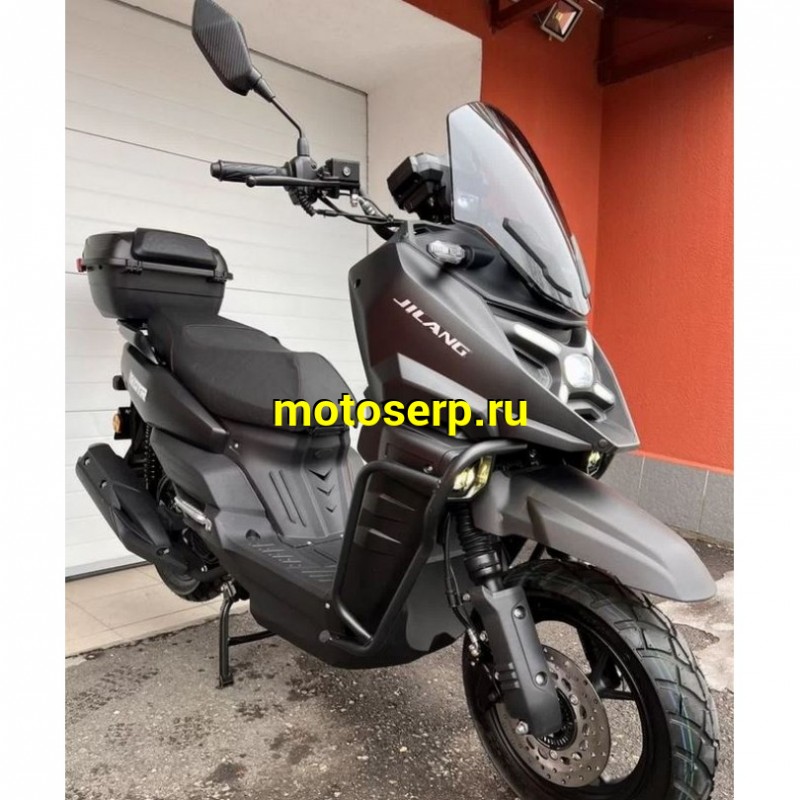 Купить  Скутер Jilang TANK-4 50сс 12/12" дикс/бараб, дуги, кофр, держатель телефона (шт) 01500  (Jilang купить с доставкой по Москве и России, цена, технические характеристики, комплектация фото  - motoserp.ru