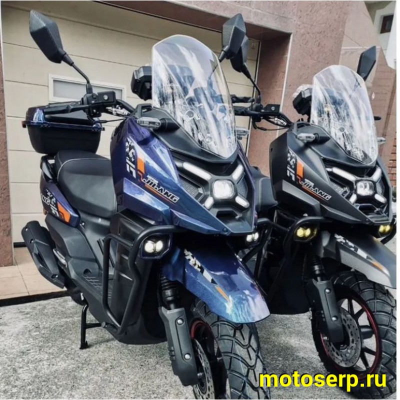 Купить  Скутер Jilang TANK-4 50сс 12/12" ИНЖЕКТОР дикс/бараб, дуги, кофр, держатель телефона (шт) 01800  (Jilang купить с доставкой по Москве и России, цена, технические характеристики, комплектация фото  - motoserp.ru