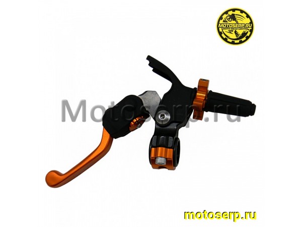 Купить  Рычаг сцепления в сборе (левый) "OTOM" регулируемый универсальный оранжевый (складной 360) (шт) (Кокурин купить с доставкой по Москве и России, цена, технические характеристики, комплектация фото  - motoserp.ru