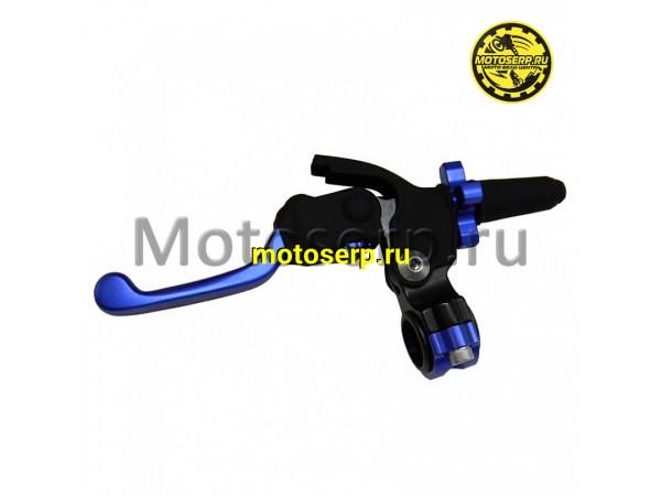 Купить  Рычаг сцепления в сборе (левый) "OTOM" регулируемый универсальный синий (складной 360) (шт) (Кокурин купить с доставкой по Москве и России, цена, технические характеристики, комплектация фото  - motoserp.ru