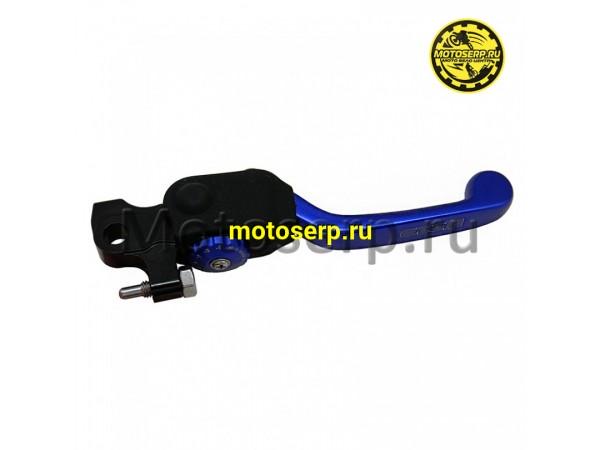 Купить  Рычаг тормоза правый диск (голый) Avantis A5,A6,KAYO K6,T6,T4 складывающийся (180градусов), синий CNC тип-3 (шт) (Кокурин купить с доставкой по Москве и России, цена, технические характеристики, комплектация фото  - motoserp.ru