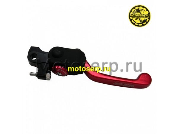 Купить  Рычаг тормоза правый диск (голый) Avantis A5,A6,KAYO K6,T6,T4 складывающийся (180градусов), красный CNC тип-3 (шт) (Кокурин купить с доставкой по Москве и России, цена, технические характеристики, комплектация фото  - motoserp.ru