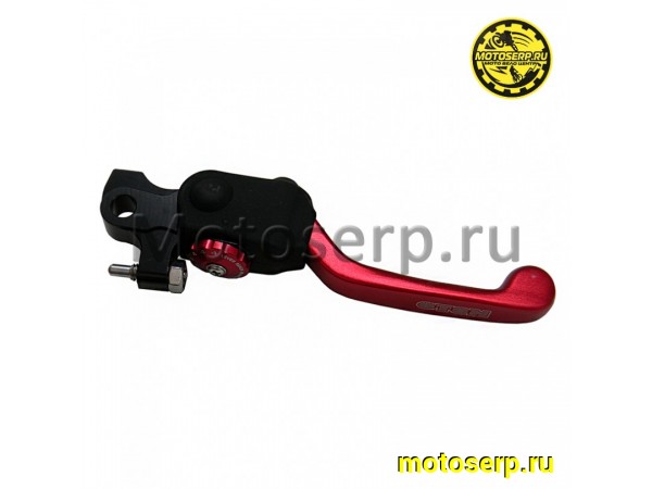 Купить  Рычаг тормоза правый диск (голый) Avantis A5,A6,KAYO K6,T6,T4 складывающийся (180градусов), красный CNC тип-3 (шт) (Кокурин купить с доставкой по Москве и России, цена, технические характеристики, комплектация фото  - motoserp.ru