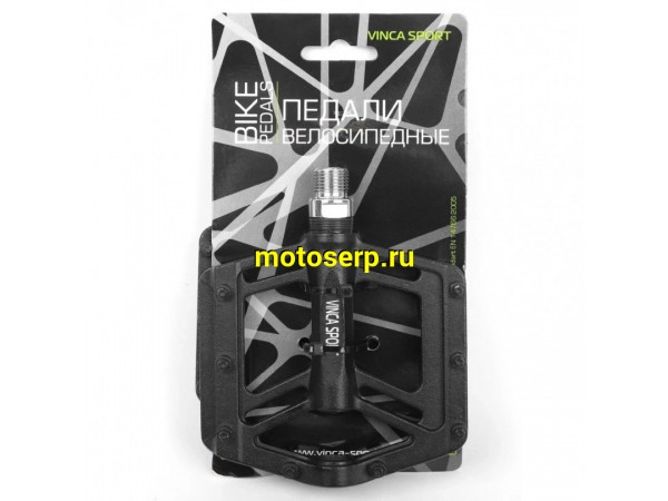 Купить  Педали М14 алюминиевые тип BMX VINCA SPORT ПРОМ ПОДШИПНИК (надежность - из 3 подшипников) Вело (пар) (Бар VP 999S купить с доставкой по Москве и России, цена, технические характеристики, комплектация фото  - motoserp.ru