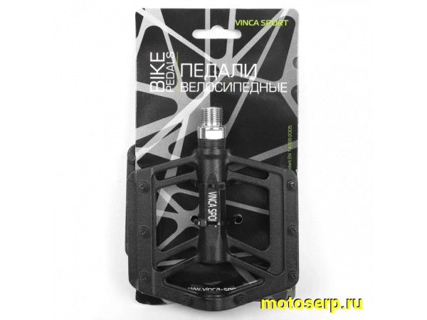 Купить  Педали М14 алюминиевые тип BMX VINCA SPORT ПРОМ ПОДШИПНИК (надежность - из 3 подшипников) Вело (пар) (Бар VP 999S купить с доставкой по Москве и России, цена, технические характеристики, комплектация фото  - motoserp.ru