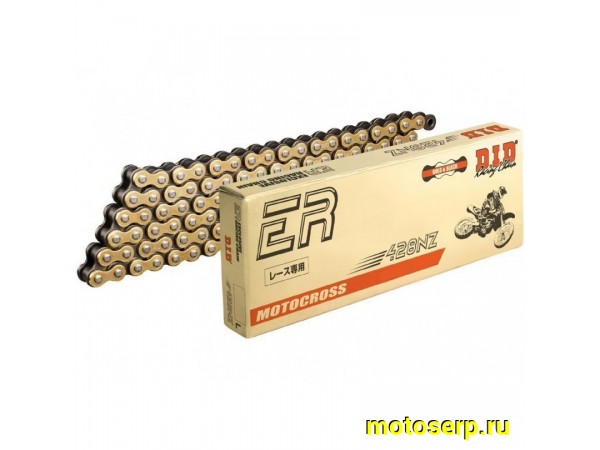 Купить  Цепь приводная (428х130) DID 428NZ G&R ER золотая 428NZGB130 (шт) (JP купить с доставкой по Москве и России, цена, технические характеристики, комплектация фото  - motoserp.ru