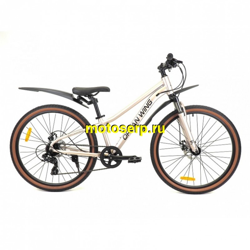 Купить  26" ORLAN WING VENUS 2.0 золотистый (14") (Орлан Винг Венус 2.0) 26"; 7ск; рама-алюминий; тормоз-Disk (шт) (ART (M купить с доставкой по Москве и России, цена, технические характеристики, комплектация фото  - motoserp.ru