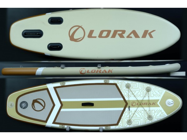 Купить  Сапборд Lorak 905 (244*76*10) серо-коричневый (в комплекте-весло, насос) (шт) (Ряб купить с доставкой по Москве и России, цена, технические характеристики, комплектация фото  - motoserp.ru