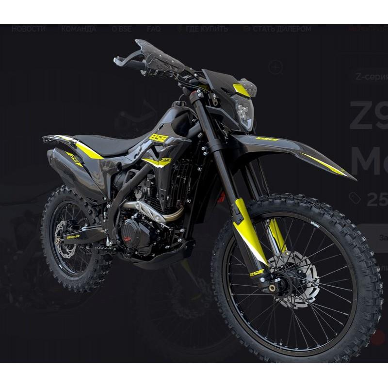 Купить  Мотоцикл Кросс/Эндуро BSE Z9 Yellow Metallic T (спортинв) 21/18"  ZS175FMM-5, 5пер. (шт)   купить с доставкой по Москве и России, цена, технические характеристики, комплектация фото  - motoserp.ru