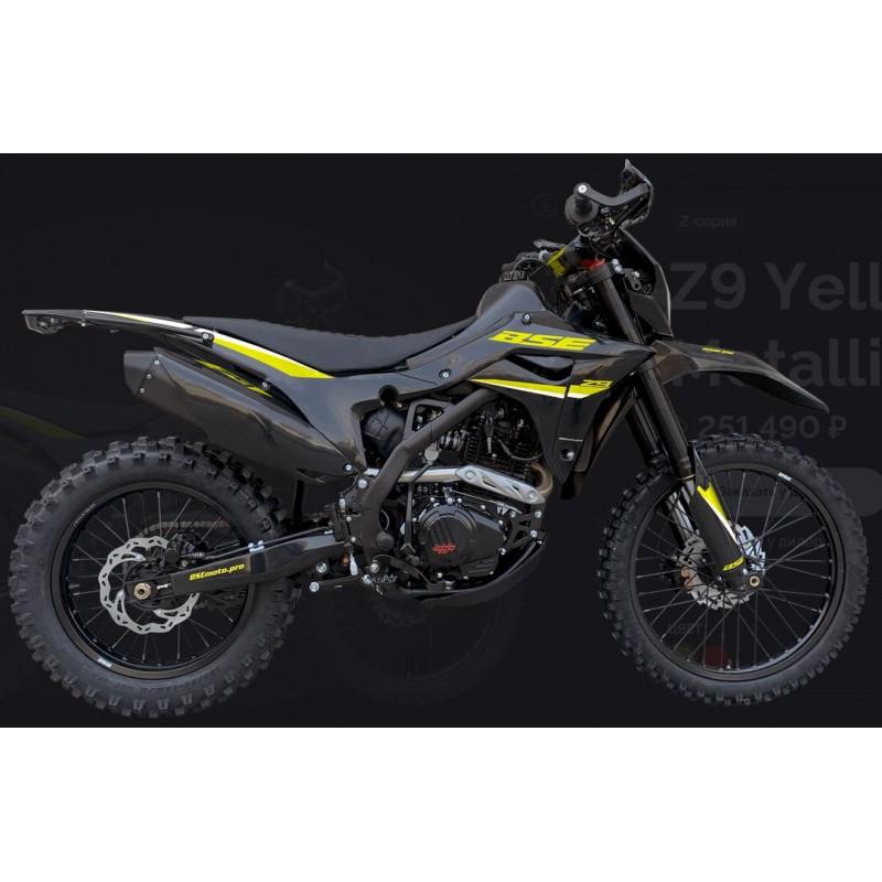 Купить  Мотоцикл Кросс/Эндуро BSE Z9 Yellow Metallic T (спортинв) 21/18"  ZS175FMM-5, 5пер. (шт)   купить с доставкой по Москве и России, цена, технические характеристики, комплектация фото  - motoserp.ru