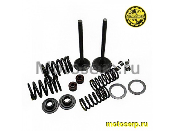 Купить  Клапан 163QMK (впуск/выпуск) (D-27mm, d-23mm, L-81mm, l-80mm,T-5mm, t-5mm) с баланс. валом  (комп) (ML 20167 купить с доставкой по Москве и России, цена, технические характеристики, комплектация фото  - motoserp.ru