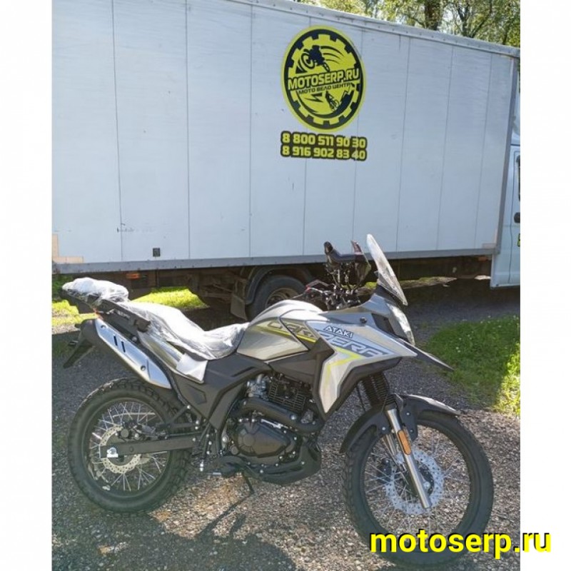 Купить  Мотоцикл внедорожный ATAKI CARRERA 300 (4T PR300) ПТС 19/17 (2025г.) Серый Тур-эндуро ЗА КОФРЫ +41950р. без дуг. (шт) (SM  купить с доставкой по Москве и России, цена, технические характеристики, комплектация фото  - motoserp.ru