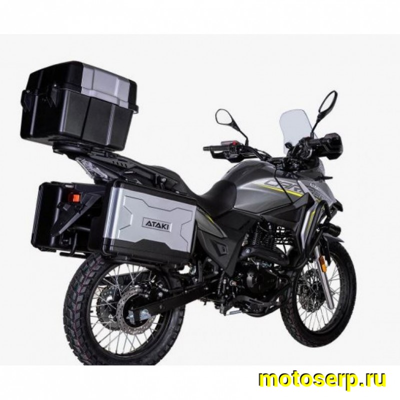 Купить  Мотоцикл внедорожный ATAKI CARRERA 300 (4T PR300) ПТС 19/17 (2025г.) Серый Тур-эндуро ЗА КОФРЫ +41950р. без дуг. (шт) (SM  купить с доставкой по Москве и России, цена, технические характеристики, комплектация фото  - motoserp.ru