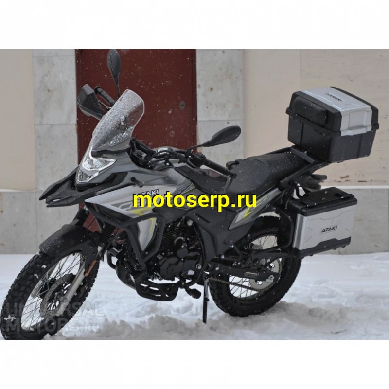 Купить  Мотоцикл внедорожный ATAKI CARRERA 300 (4T PR300) ПТС 19/17 (2025г.) Серый Тур-эндуро ЗА КОФРЫ +35000р. без дуг. (шт) (SM  купить с доставкой по Москве и России, цена, технические характеристики, комплектация фото  - motoserp.ru