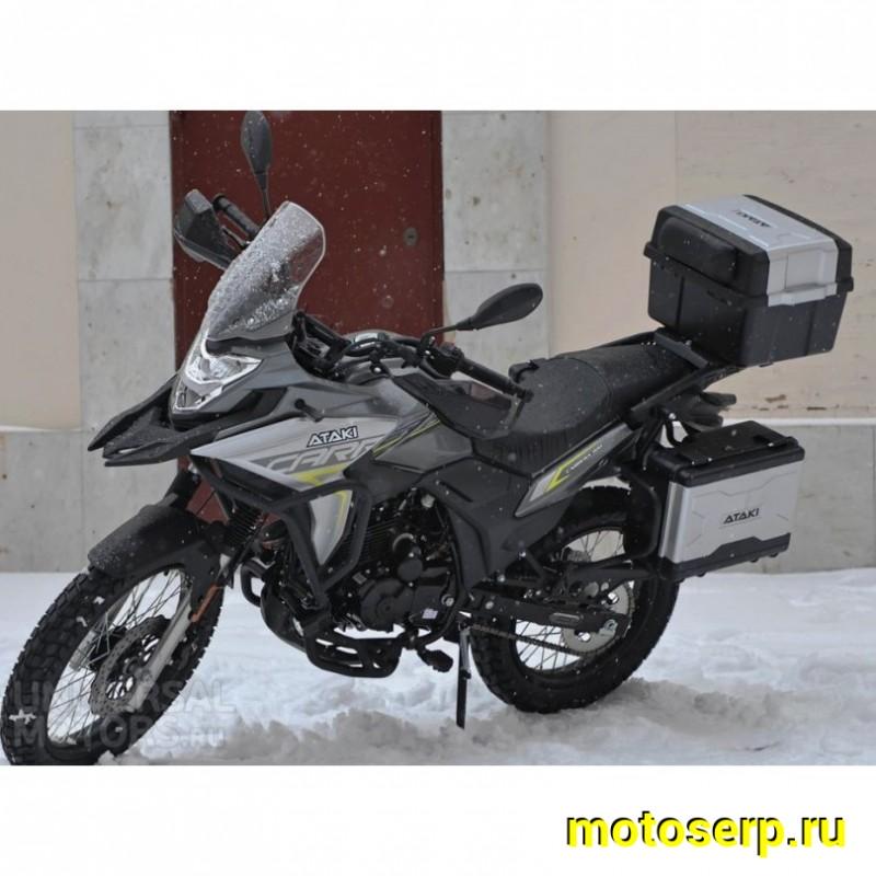 Купить  Мотоцикл внедорожный ATAKI CARRERA 300 (4T PR300) ПТС 19/17 (2025г.) Серый Тур-эндуро ЗА КОФРЫ +41950р. без дуг. (шт) (SM  купить с доставкой по Москве и России, цена, технические характеристики, комплектация фото  - motoserp.ru