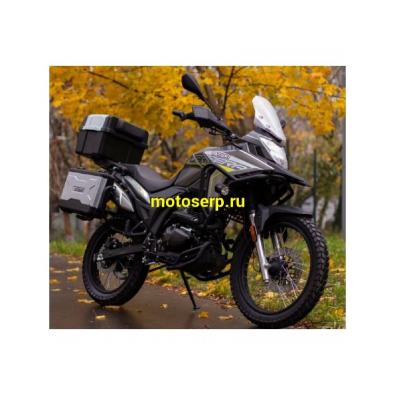 Купить  Мотоцикл внедорожный ATAKI Carrera 300 (4T PR300) 19/17 (2025г.) Серый Тур-эндуро ЗА КОФРЫ +41950р. без дуг. (шт) (SM  купить с доставкой по Москве и России, цена, технические характеристики, комплектация фото  - motoserp.ru