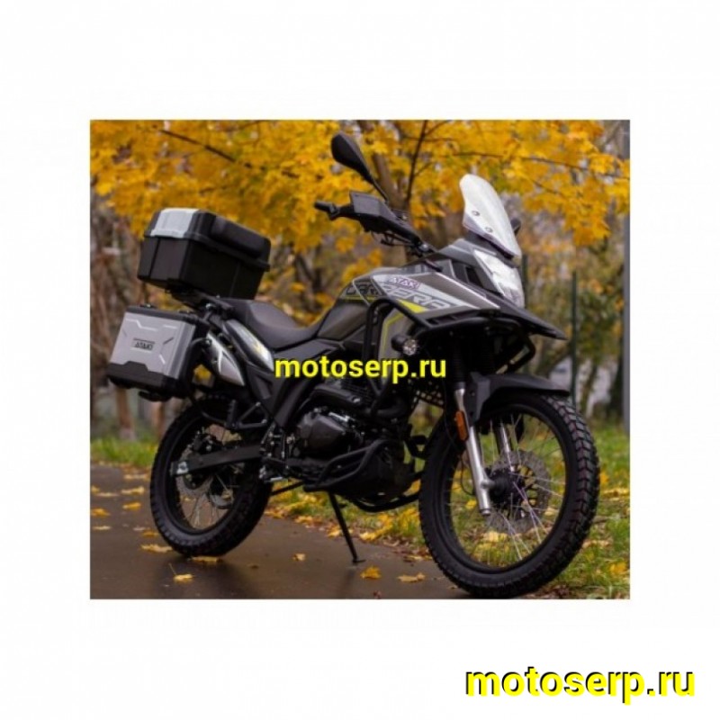 Купить  Мотоцикл внедорожный ATAKI CARRERA 300 (4T PR300) ПТС 19/17 (2025г.) Серый Тур-эндуро ЗА КОФРЫ +41950р. без дуг. (шт) (SM  купить с доставкой по Москве и России, цена, технические характеристики, комплектация фото  - motoserp.ru