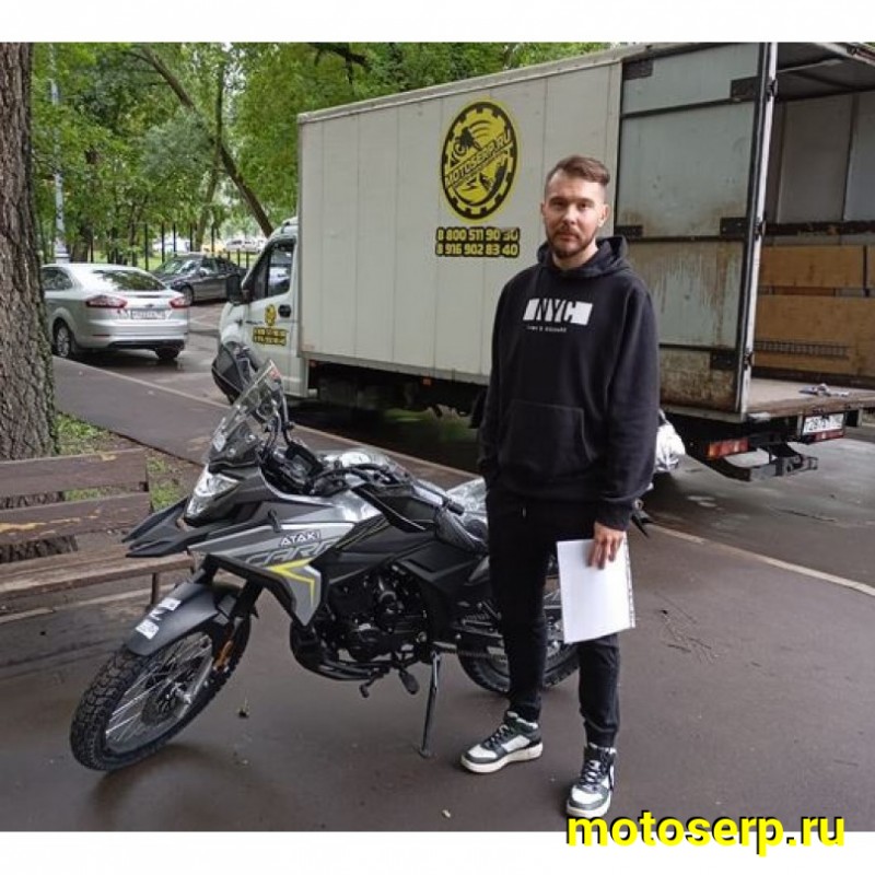 Купить  Мотоцикл внедорожный ATAKI CARRERA 300 (4T PR300) ПТС 19/17 (2025г.) Серый Тур-эндуро ЗА КОФРЫ +41950р. без дуг. (шт) (SM  купить с доставкой по Москве и России, цена, технические характеристики, комплектация фото  - motoserp.ru
