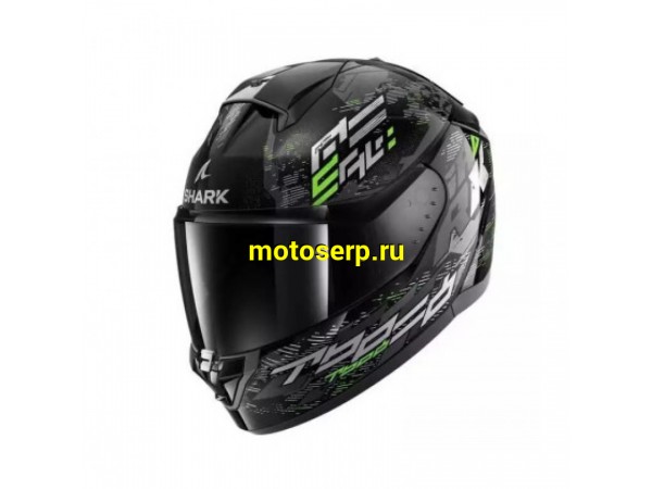 Купить  Шлем закрытый интеграл SHARK RIDILL 2 MOLOKAI Black/Silver/Green (XL) (шт) (SHARK HE1109E-KSG-XL купить с доставкой по Москве и России, цена, технические характеристики, комплектация фото  - motoserp.ru
