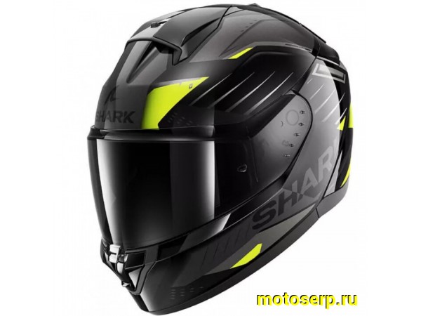 Купить  Шлем закрытый интеграл SHARK RIDILL 2 BERSEK Black/Green/Anthracite (XL) (шт) (SHARK HE1122E-KGA-XL купить с доставкой по Москве и России, цена, технические характеристики, комплектация фото  - motoserp.ru