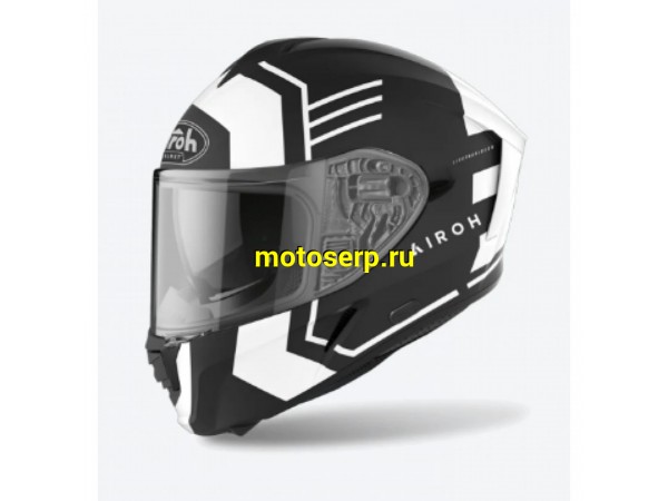 Купить  Шлем закрытый интеграл AIROH SPARK THRILL Black Matt (M) (шт) (Airoh AI36A13SPATBC-M купить с доставкой по Москве и России, цена, технические характеристики, комплектация фото  - motoserp.ru