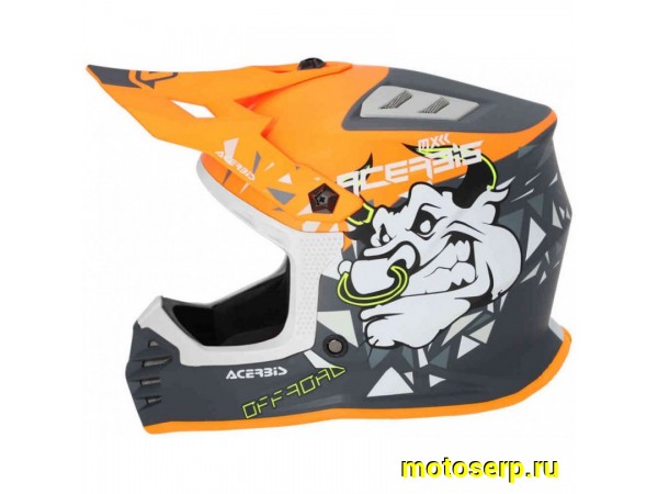 Купить  Шлем Кросс (Детский) Acerbis PROFILE JUNIOR Orange/Grey (YM) (шт) (Acerbis 0025401.207.052 купить с доставкой по Москве и России, цена, технические характеристики, комплектация фото  - motoserp.ru