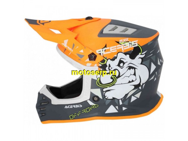 Купить  Шлем Кросс (Детский) Acerbis PROFILE JUNIOR Orange/Grey (YL) (шт) (Acerbis 0025401.207.054 купить с доставкой по Москве и России, цена, технические характеристики, комплектация фото  - motoserp.ru