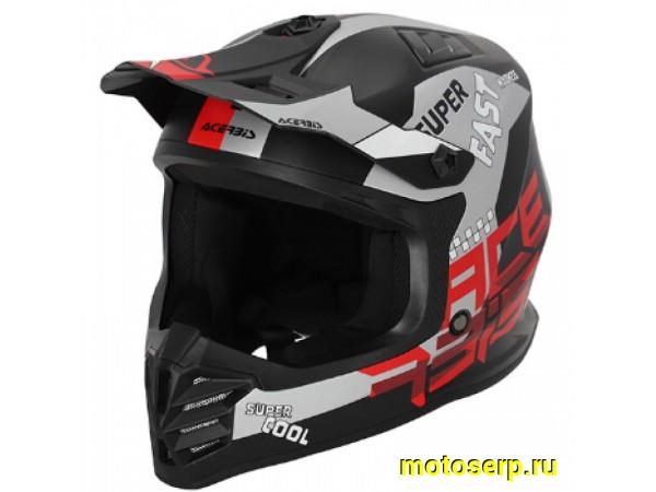 Купить  Шлем Кросс (Детский) Acerbis PROFILE JUNIOR Black/Red (YL) (шт) (Acerbis 0025401.323.054 купить с доставкой по Москве и России, цена, технические характеристики, комплектация фото  - motoserp.ru