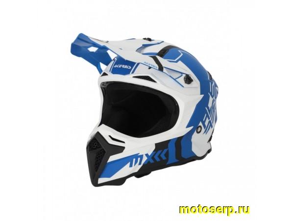 Купить  Шлем Кросс Acerbis PROFILE 5 22-06 White/Blue (XL) (шт) (Acerbis 0025274.232.068 купить с доставкой по Москве и России, цена, технические характеристики, комплектация фото  - motoserp.ru