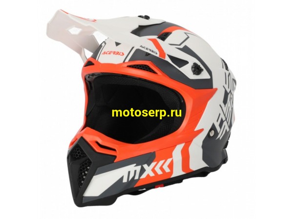 Купить  Шлем Кросс Acerbis PROFILE 5 22-06 White/Orange (XXL) (шт) (Acerbis 0025274.229.069 купить с доставкой по Москве и России, цена, технические характеристики, комплектация фото  - motoserp.ru